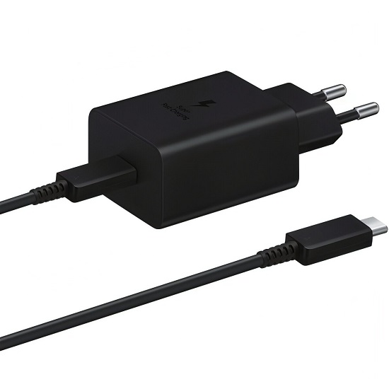 Сетевое ЗУ для Samsung 45W black + кабель Type-C, в коробке