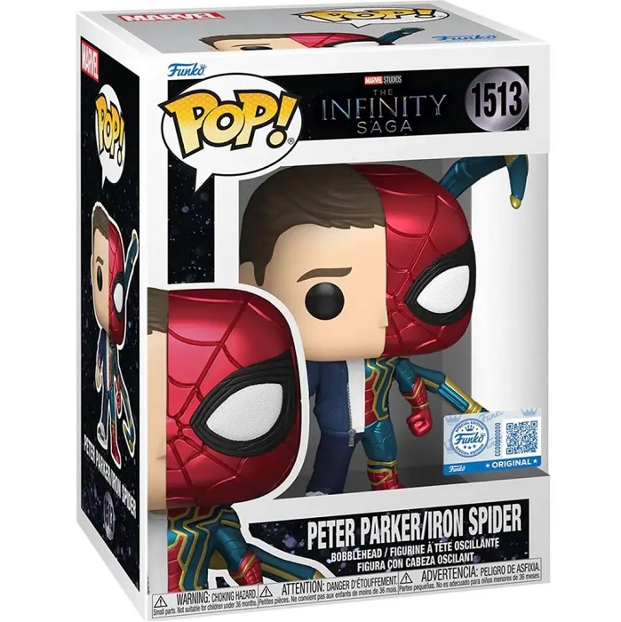 Фигурка Funko POP! Bobble Marvel Infinity Saga Split Peter Parker/Iron Spider (Exc) (1513) 87223