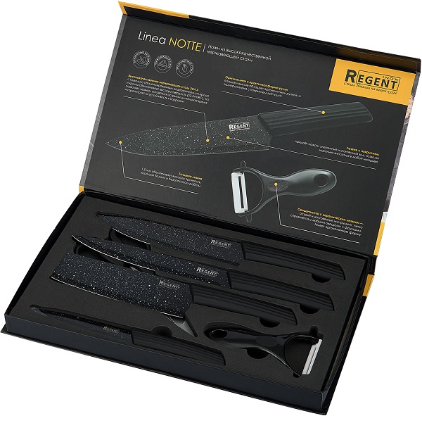 Набор ножей REGENT Linea Notte 72-206, 6пр