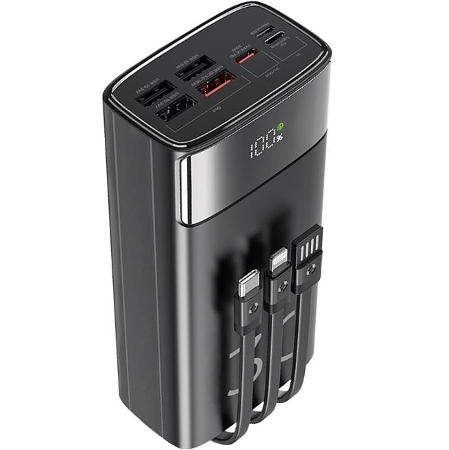 Внешний аккумулятор WALKER WB-635 (30000mAh) черный