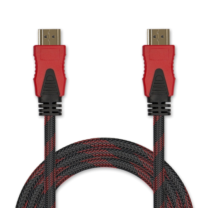 Кабель HDMI <--> HDMI  2.0м JET.A JA-HD9 в оплётке ver. 2.0