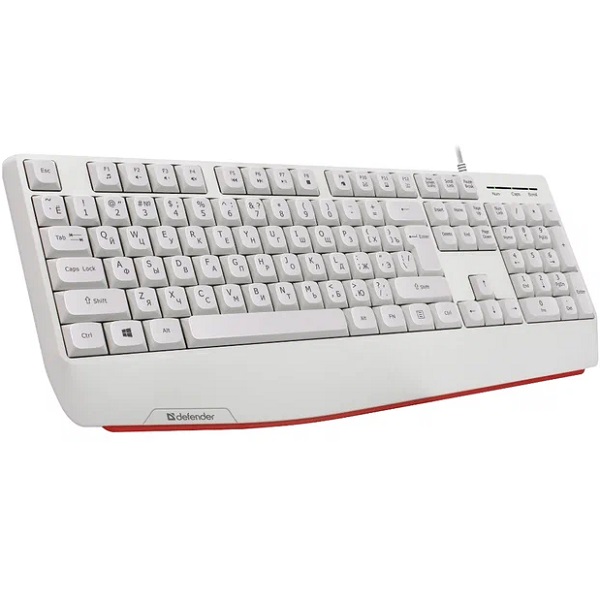 Клавиатура DEFENDER Atom HB-546 RU белый