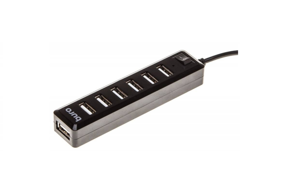USB-Хаб BURO BU-HUB7-1.0-U2.0 7 портов черный