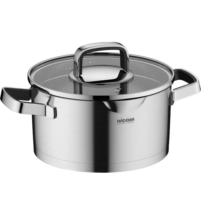 Кастрюля 3.1л NADOBA серия DONA со стеклянной крышкой