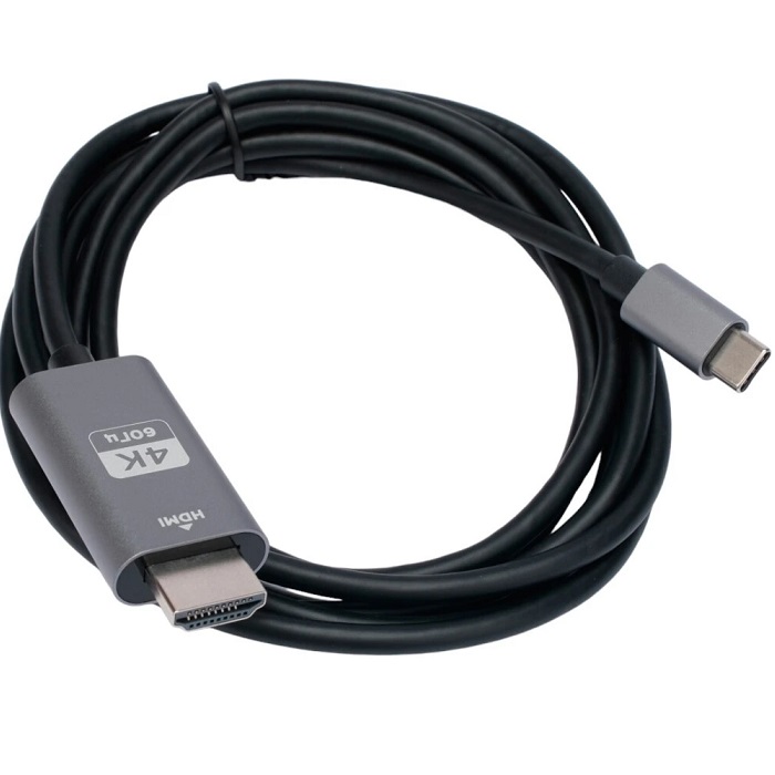 Кабель-переходник HDMI <--> Type-C  1.8м CABLEXPERT CCB-A-CM-HDMI-1.8M, v2.0, Mobile, черный, пакет