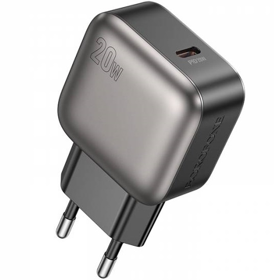 Сетевое ЗУ 1Type-C BOROFONE BAS53A black, PD20W, Type-C