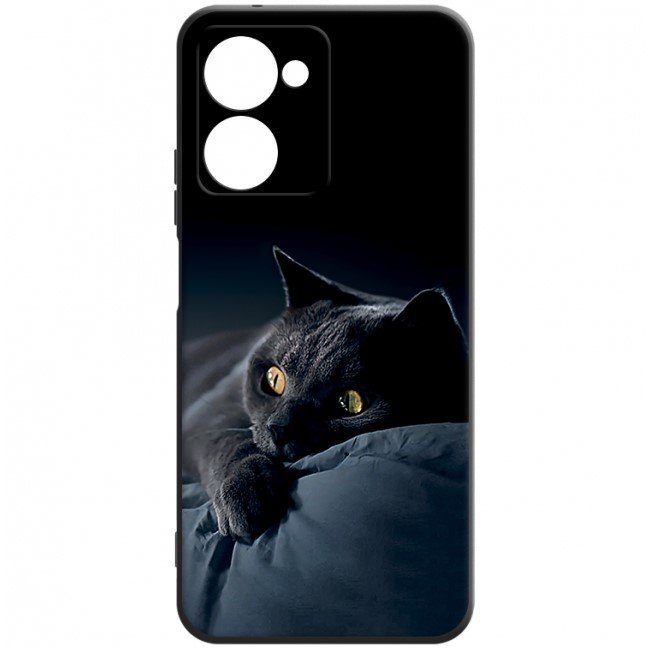 Силиконовый чехол DF для Realme 10 Pro (5G) DF rmCase-28 (black) Art136