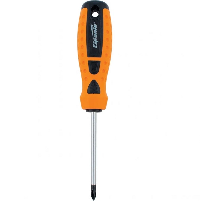 Отвертка SPARTA "Point", PH3х150 мм, CS, 2к рукоятка// 11781