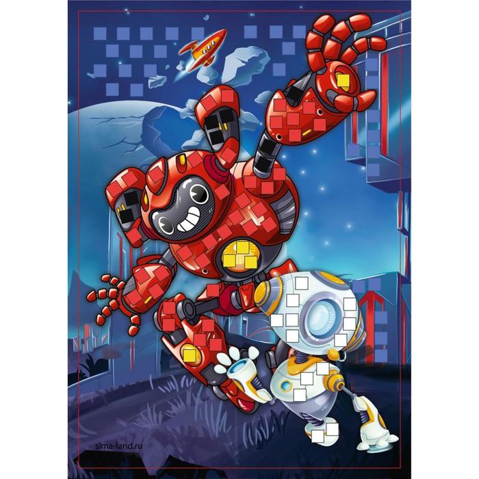 Набор для творчества. Мягкая мозаика А5 «Роботы»