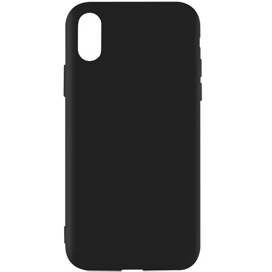 Силиконовый чехол ISA для iPhone XR TPU матовый черный