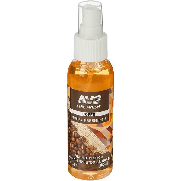 Ароматизатор AVS Stop Smell AFS-002, кофе, спрей, 100 мл 2582775