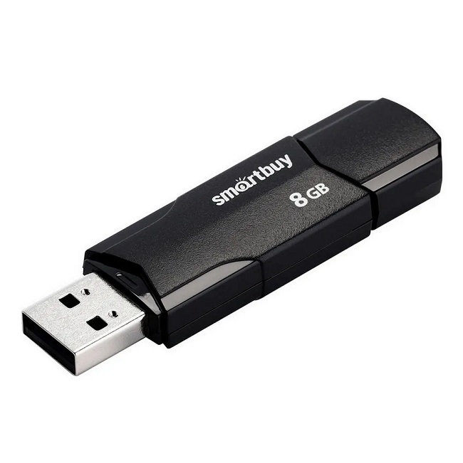USB  8Gb Smart Buy Clue чёрный