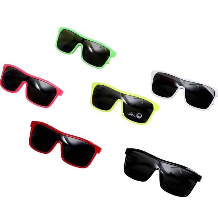 Солнцезащитные очки детские OneSun, UV 400, 13×12.5×5.5 см, оправа микс, линза сплошная тёмная 3241529