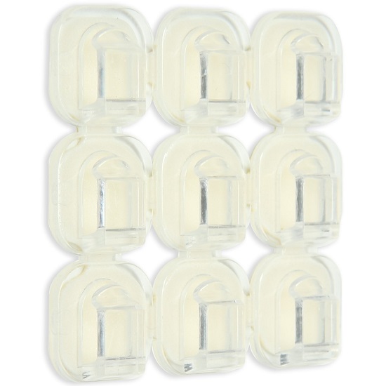 Держатель самоклеящийся для проводов и гирлянд ТУНДРА krep, 15х15 мм, 36 шт. 10065884