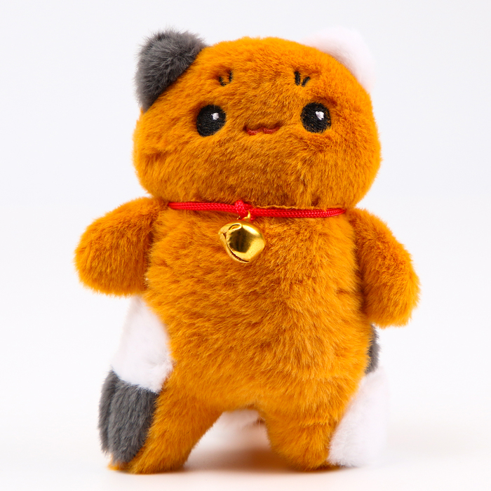 Мягкая игрушка «Котик» на брелоке, 14 см, цвет коричневый 10091802