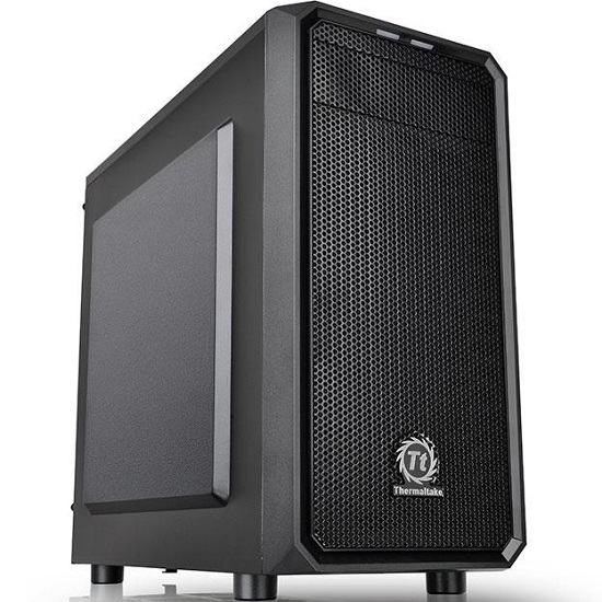 Корпус THERMALTAKE  Versa H15 черный без БП mATX 4x120mm 1xUSB2.0 1xUSB3.0 audio bott PSU