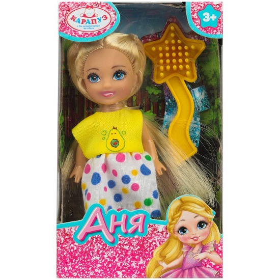 Кукла Аня КАРАПУЗ 12 см 390344