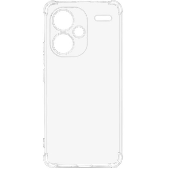 Силиконовый чехол DF для Xiaomi Redmi Note 13 Pro+ DF xiAngle-10, прозрачный с защищенными углами