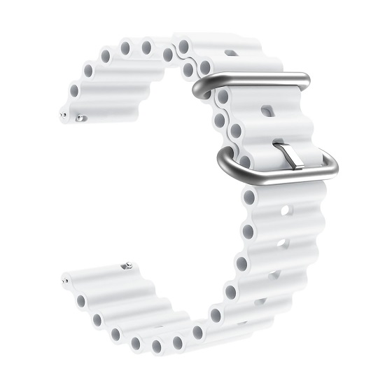 Силиконовый ремешок WB35 Ocean Band Универсальный 22мм (white)