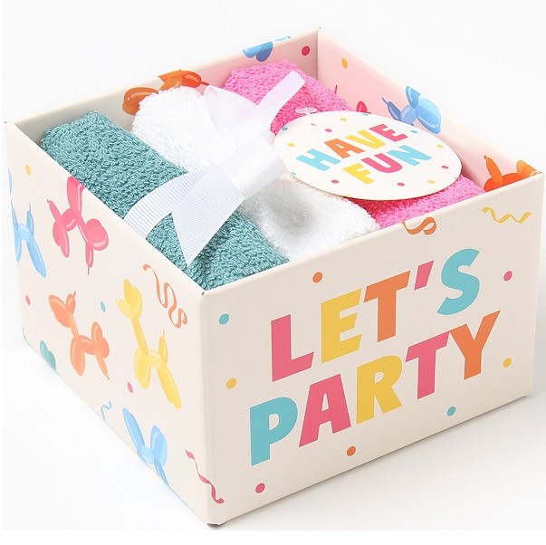 Набор махровых полотенец "Воздушный шарик" 30х30 см - 3 шт, хлопок 340гр/м2 10243089