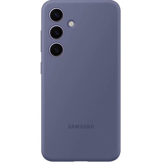 Силиконовый чехол фиолетовый для Samsung Galaxy S24 Plus оригинал