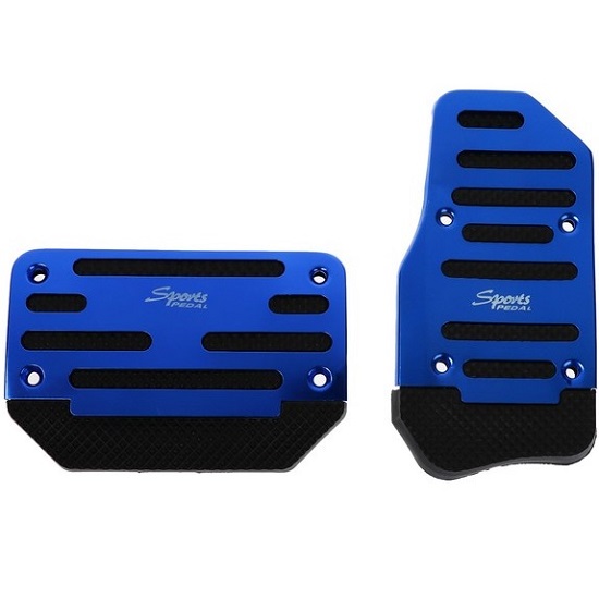 Накладки на педали Cartage, антискользящие, синий, набор 2 шт 2792868