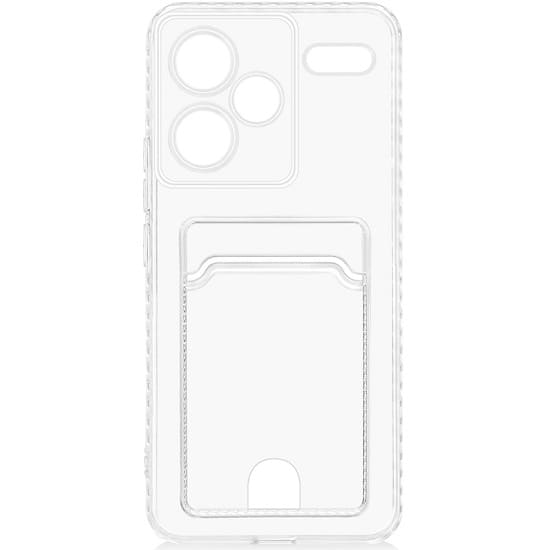 Силиконовый чехол DF для Xiaomi Redmi Note 13 Pro+ (5G) DF xiCardCase-11 с отделением для карты