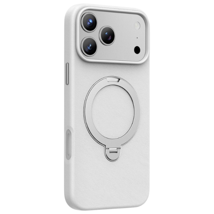 Задняя накладка KEEPHONE MEHOLD MagSafe Leather Case с кольцом для iPhone 17 Pro Max grey