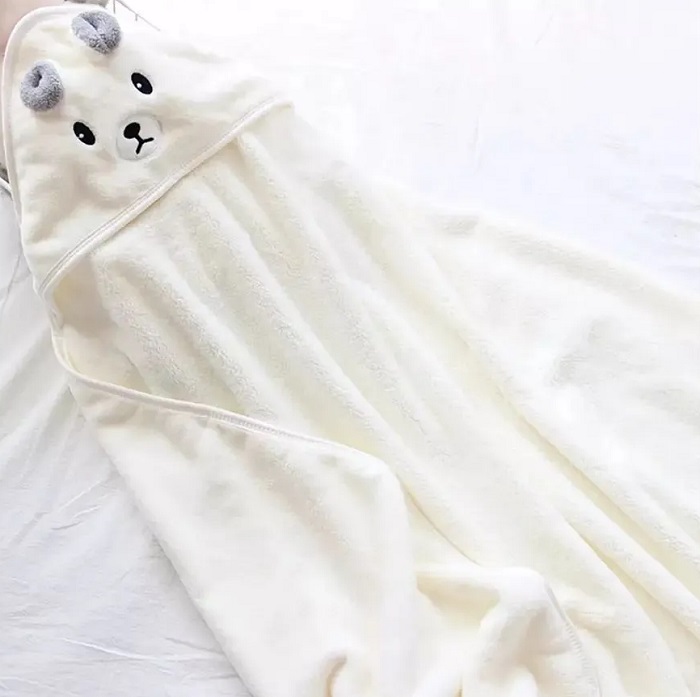 Уголок детский 80*80 "Зверята" микрофибра, белый