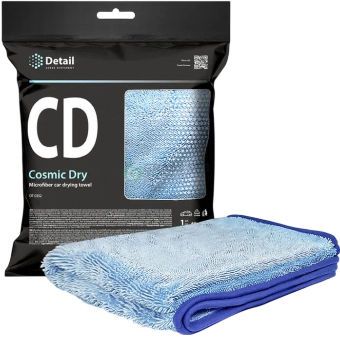 Микрофиброво полотенце DETAIL "Cosmic Dry" 60*90см, DT-0515