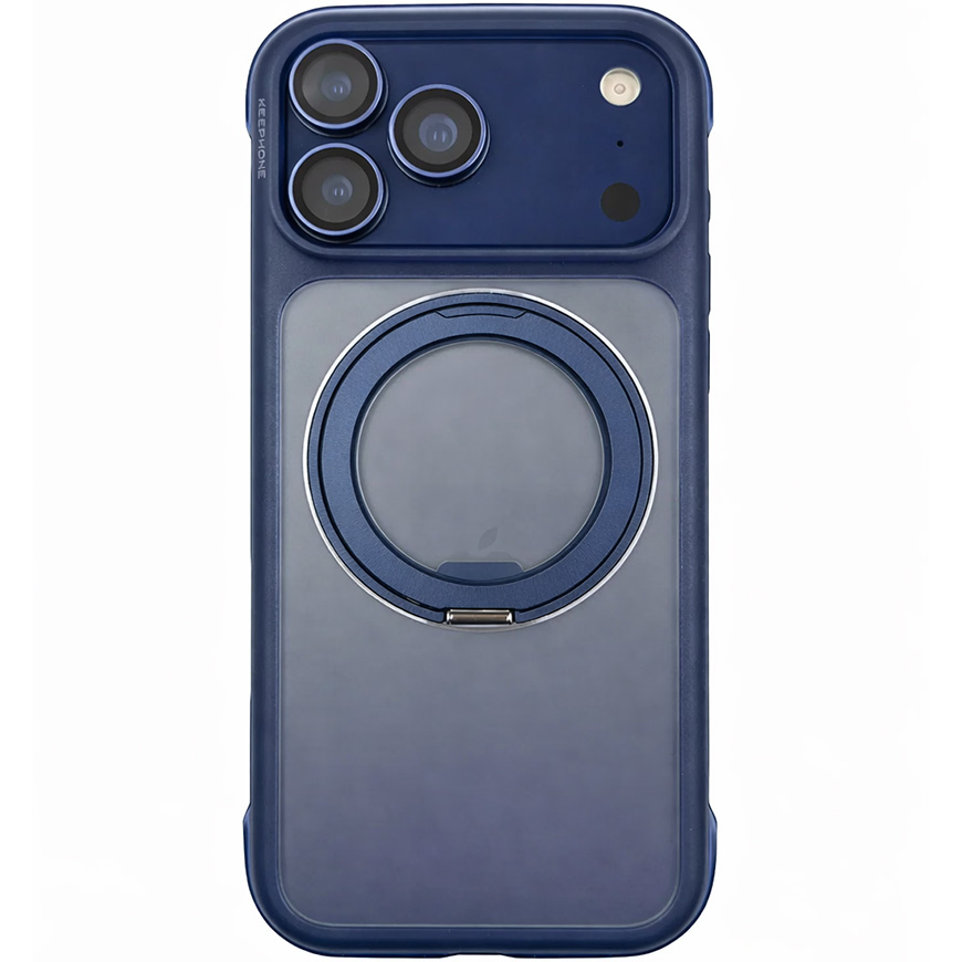 Задняя накладка KEEPHONE MONICA AIRBAG PRO ANTISHOCK MAGSAFE CASE WITH RING для iPhone 17 PRO MAX, DARK BLUE