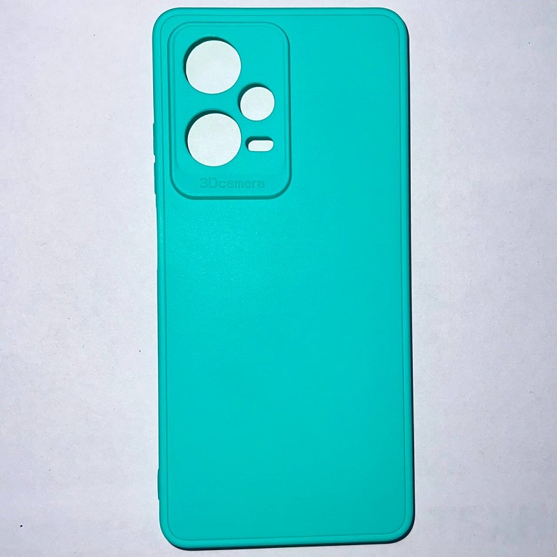 Задняя накладка Мобилис для Xiaomi Redmi Note 12 Pro (5G)/ Poco X5 Pro 5G, морской зеленый , матовая с защитой камеры