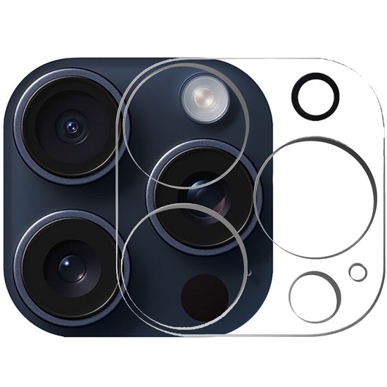 Противоударное стекло для камеры ISA для iPhone 15 Pro/15 Pro Max