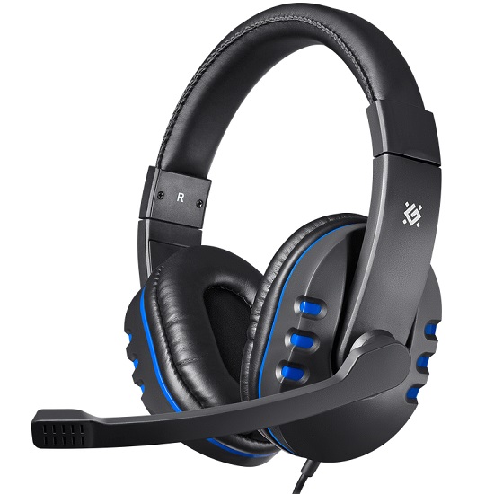 Наушники DEFENDER Warhead G-160 черный/синий