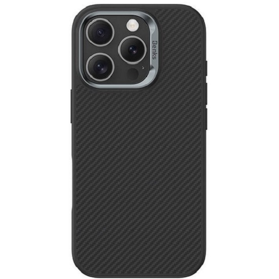 Задняя накладка Kevilar Sweden MagSafe Carbon Fiber Case 600D для iPhone16 pro max  black