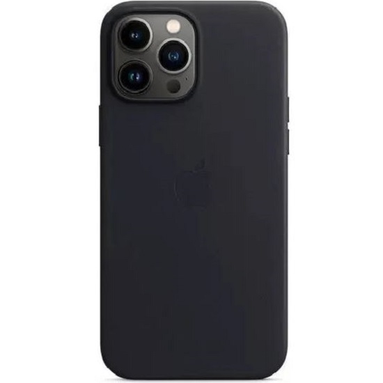 Задняя накладка LEATHER CASE MAGSAFE для iPhone 15 PRO MAX (С АНИМАЦИЕЙ) Темно-синий