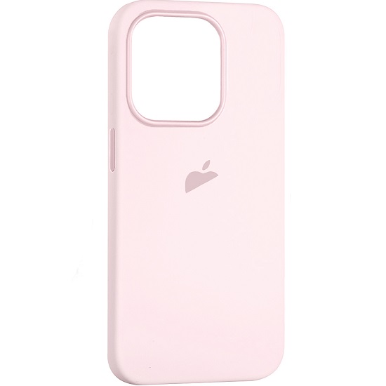 Силиконовый чехол SILICONE CASE для iPhone 15 Pro (MagSafe + анимация NFC Clear) c LOGOLight Pink