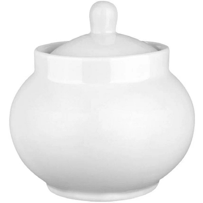 Сахарница 500мл Рубин Белая (фарфор) , р.1 ДУЛЕВО