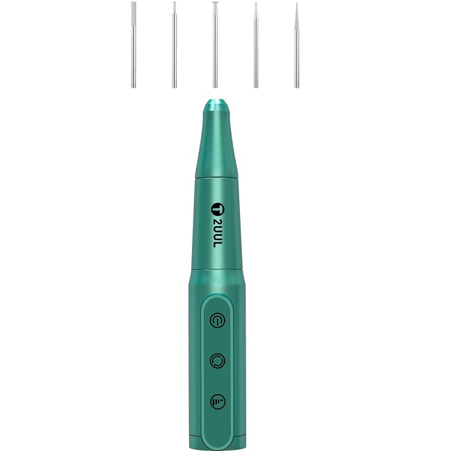 Шлифовальная ручка 2UUL DA81 Chargeable Polish Drill Pen автоматическая с комплектом насадок