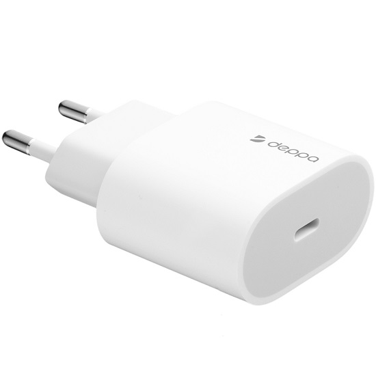 Сетевое ЗУ 1Type-C DEPPA Original 11448, белый, 20Вт