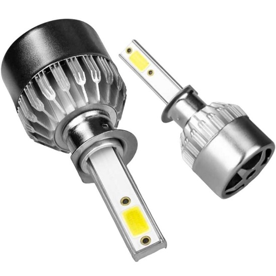 Комплект светодиодных ламп С6 H1 12V 18W COB 6000K