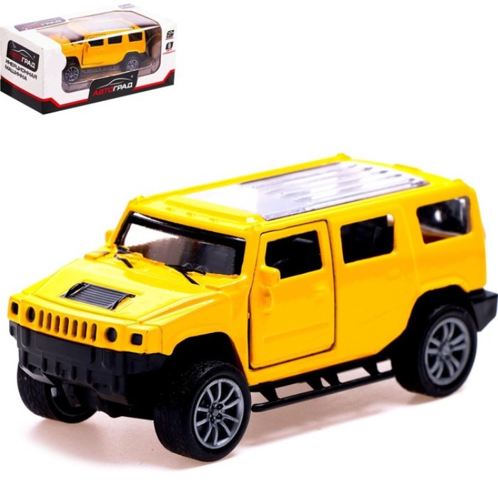 Машина металлическая «Крузер», 1:48, инерция, открываются двери, цвет жёлтый
