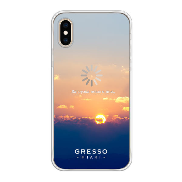 Задняя накладка GRESSO для IPhone XS Max. Коллекция "Press Pause". Модель "Toscana".