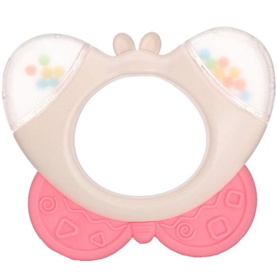 Погремушка «Бабочка», с прорезывателем для зубов, пищевой силикон 10133682