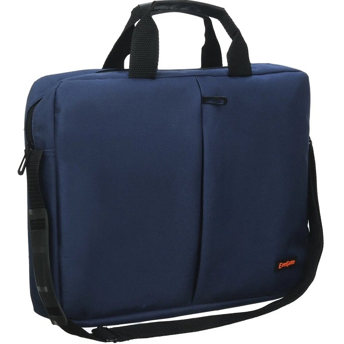 Сумка для ноутбуков 15.6" ExeGate EX264613RUS Office F1590 Dark-Blue, темно-синяя