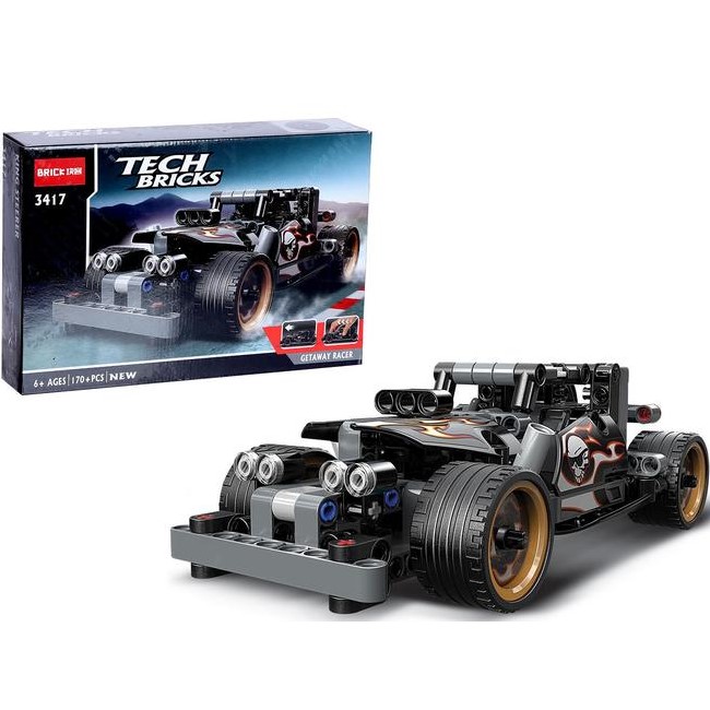 Конструктор с инерционным механизмом «Супергонка», 170 деталей