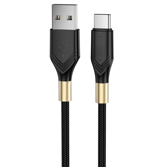 Кабель USB <--> Type-C  1.0м BOROFONE BX92 Advantage, черный, 3А, 20Вт