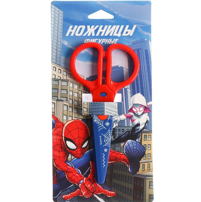 Ножницы фигурные пластиковые, 12,5 см, Человек-паук   10069692