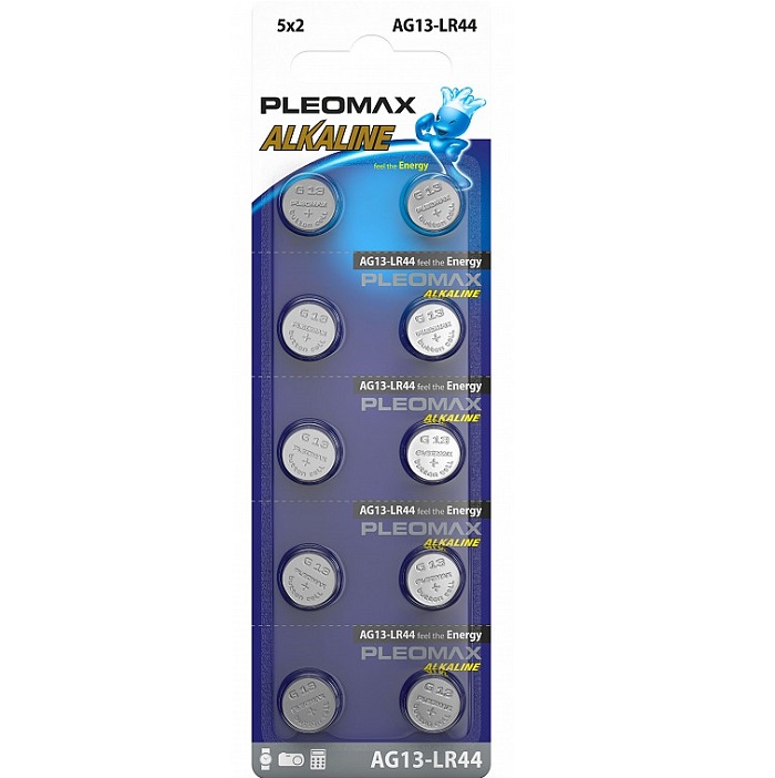 Элемент питания SAMSUNG PLEOMAX AG13 (357) LR1154, LR44 Button Cell BL-10 (10/100/2000/112000)