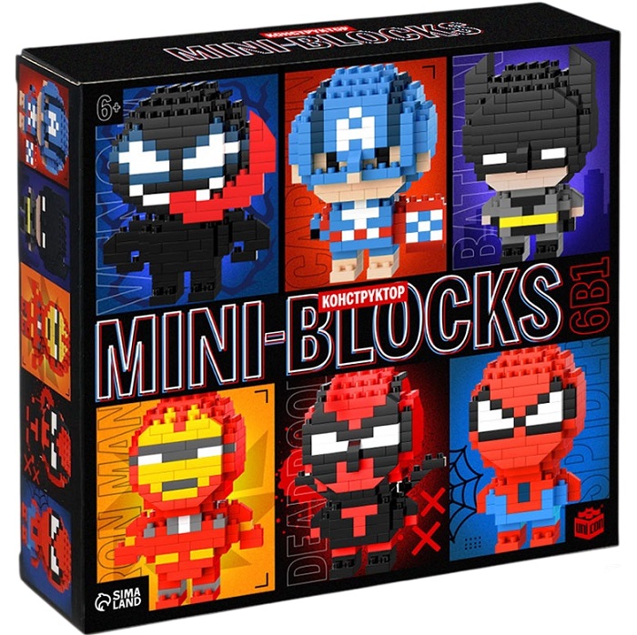 Конструктор UNICON "MimiBlocks", супергерои 10917041